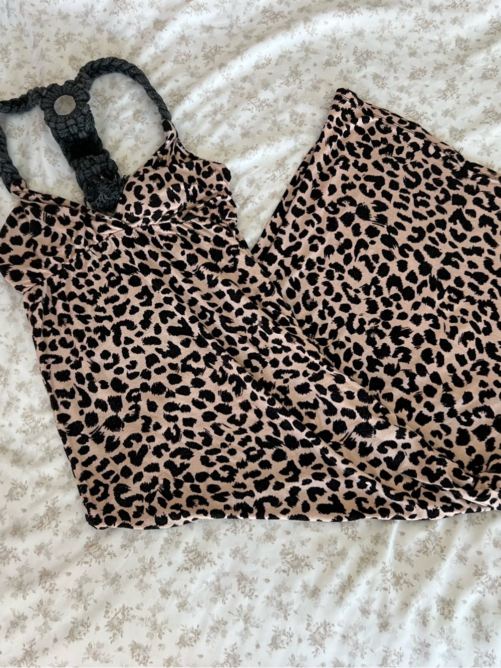 Leopard Print Long Flowy Dress